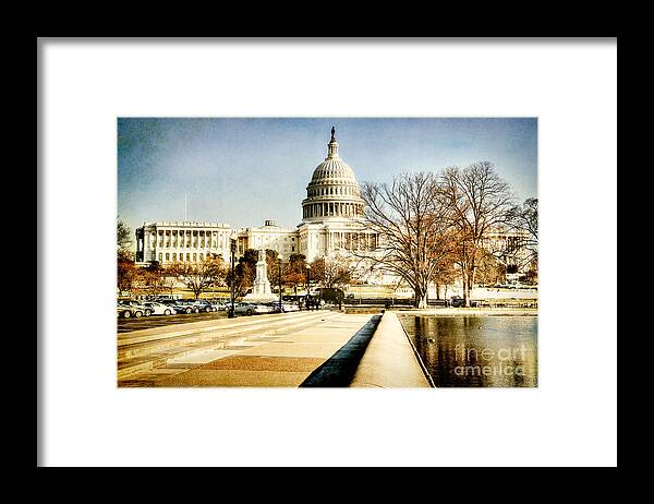 Washington Dc Framed Print featuring the photograph The Capitol Building by Kadwell Enz