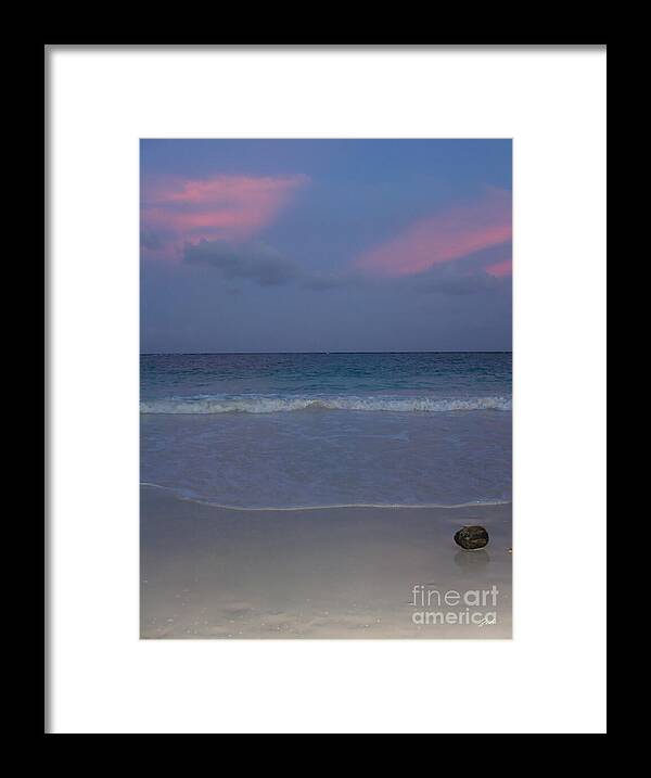 Tramonto Photographs Framed Print featuring the photograph The Caribbean sunset by Ze Di