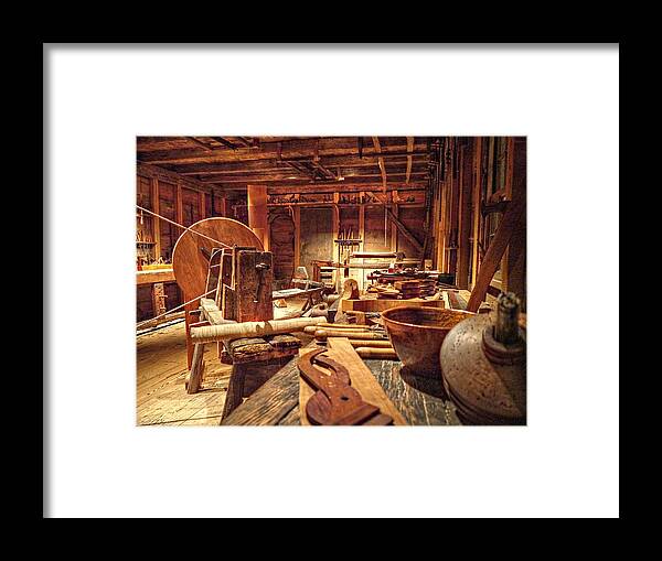Hdr Framed Print featuring the photograph The Carpenter's Tools by Richard Reeve