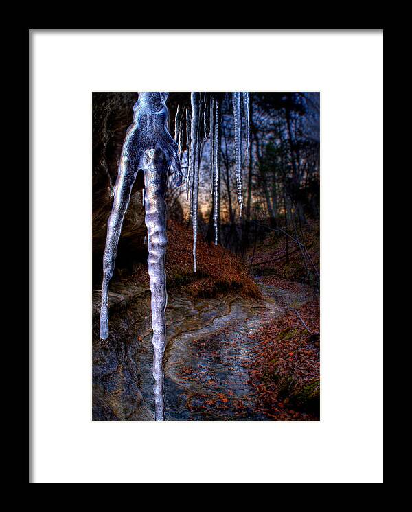 2009 Framed Print featuring the photograph The Cave of the Crystal Daggers by Robert Charity