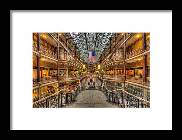 Clarence Holmes Framed Print featuring the photograph The Cleveland Arcade V by Clarence Holmes