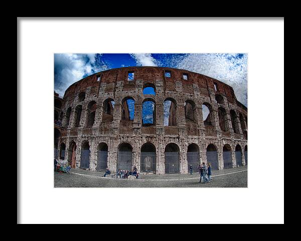 Italy Framed Print featuring the photograph The Coliseum by Eye Olating Images