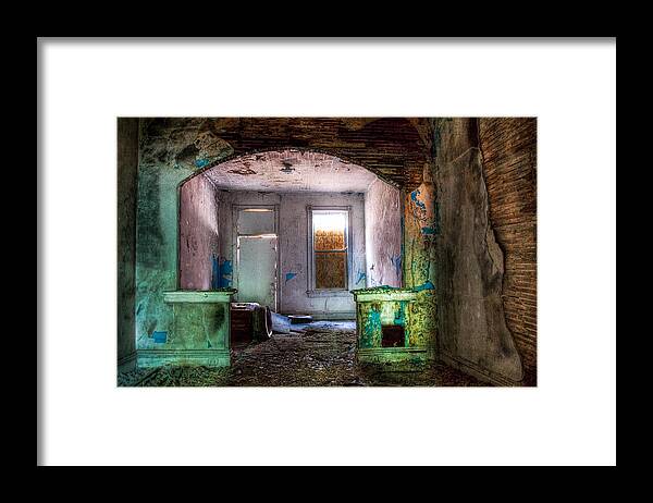 Architecture Framed Print featuring the photograph The Colors of Decay by Robert FERD Frank