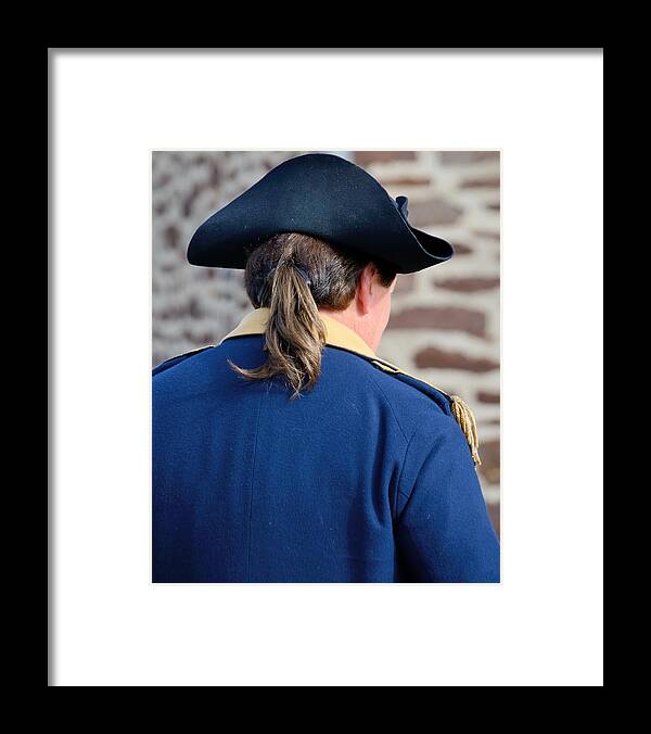 Washington's Crossing Framed Print featuring the photograph The Continental Officer by Steven Richman