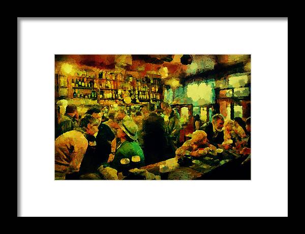 Ireland Framed Print featuring the painting The Craic Was Mighty by Janice MacLellan