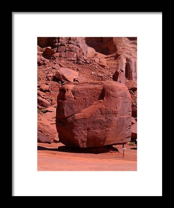 Landscape Framed Print featuring the photograph The Cube by Fortunate Findings Shirley Dickerson