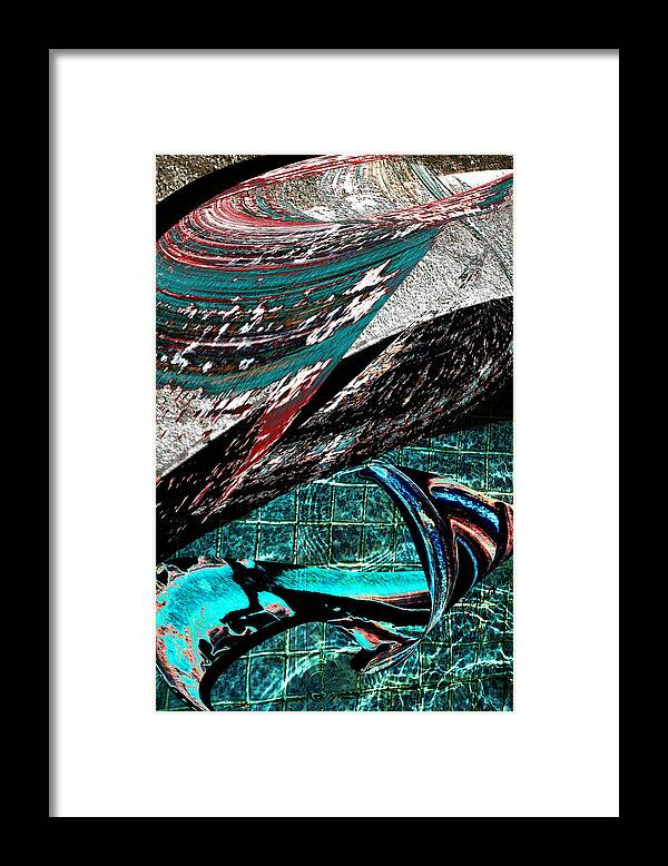 Abstract Framed Print featuring the photograph The Deep End by Linda Dunn
