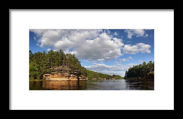Wisconsin River Framed Print featuring the photograph The Dells of the Wisconsin River by Leda Robertson