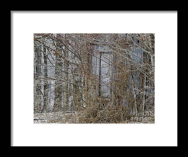 Abandoned Framed Print featuring the photograph The Door To The Past by Wilma Birdwell