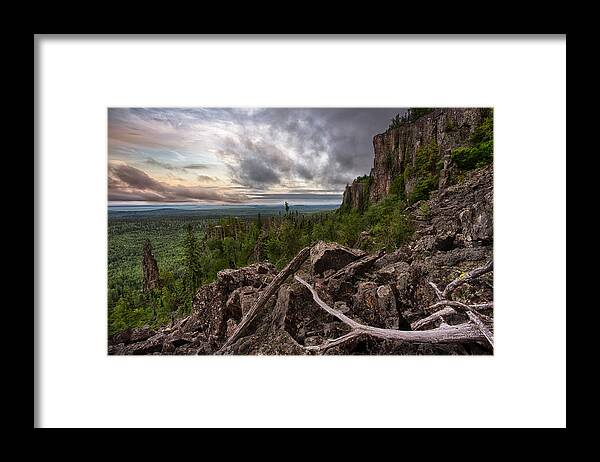Bluff Framed Print featuring the photograph the Dorion Pinnacles by Jakub Sisak