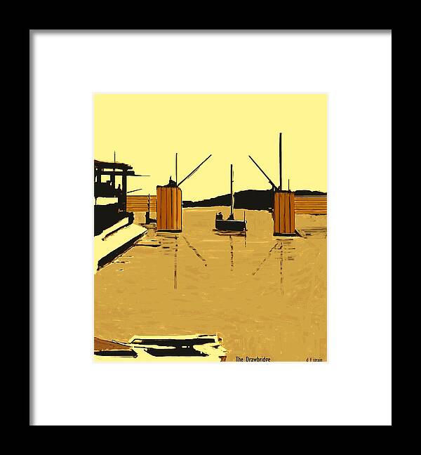 Fineartamerica.com Framed Print featuring the painting The Drawbridge Number 18 by Diane Strain