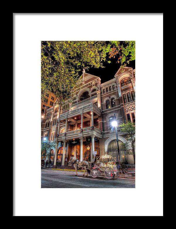 Austin Framed Print featuring the photograph The Driskill Hotel by Tim Stanley
