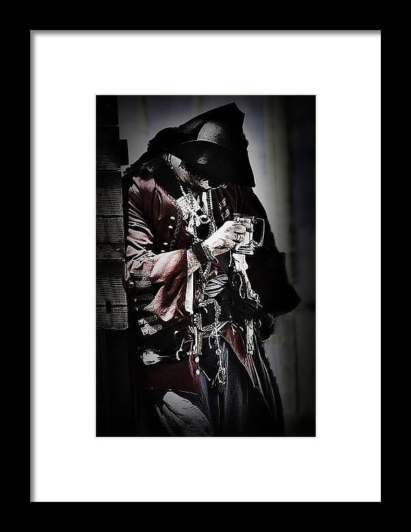 Pirate Framed Print featuring the photograph The Drunken Privateer by Nadalyn Larsen