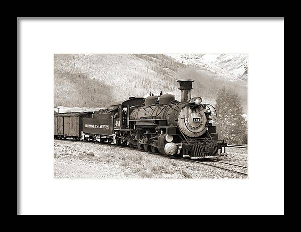 Transportation Framed Print featuring the photograph The Durango and Silverton by Mike McGlothlen