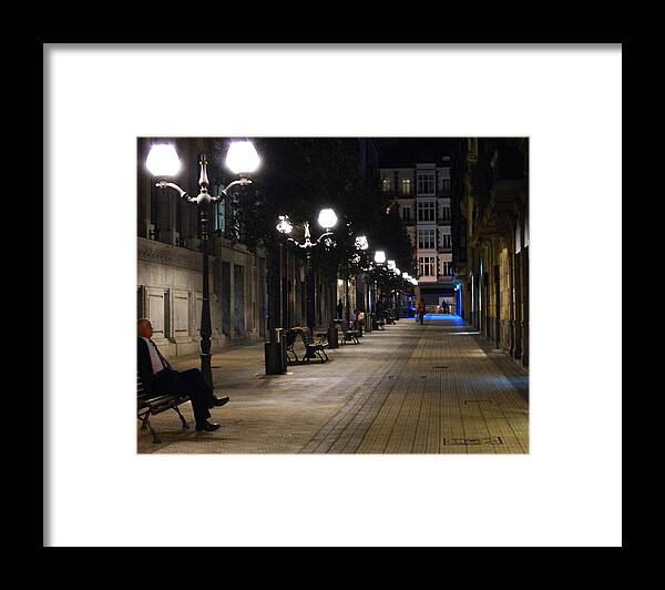 Bilbao Framed Print featuring the photograph The End Of A Long Day by Carl Sheffer