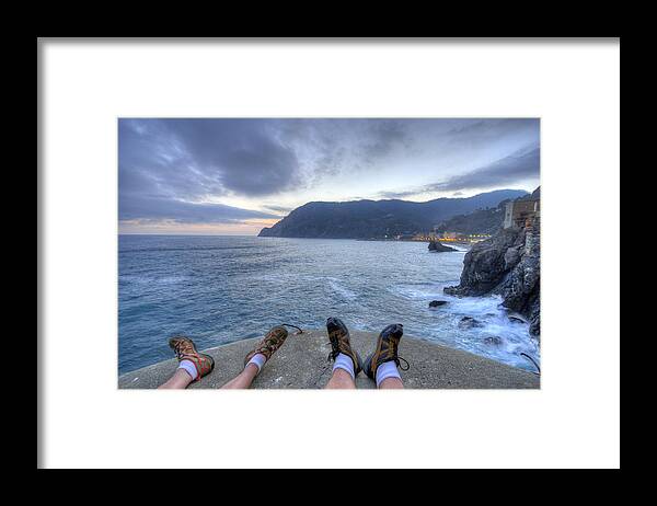 Europe Framed Print featuring the photograph The End of the Day in Monterosso by Matt Swinden