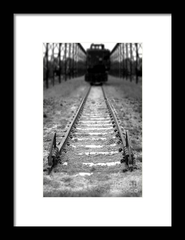 Railroad Framed Print featuring the photograph The End of the Line by Olivier Le Queinec