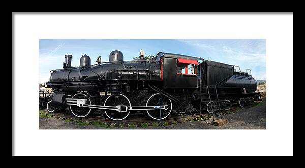 Locomotive Framed Print featuring the photograph The Engine by Richard J Cassato