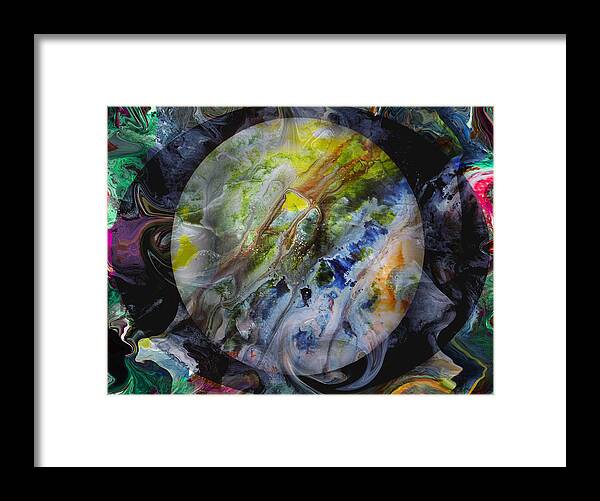 Surrealism Framed Print featuring the digital art The Eye Of Silence by Otto Rapp