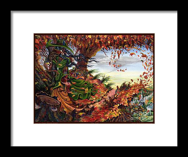Tony Koehl Framed Print featuring the painting The Fall by Tony Koehl