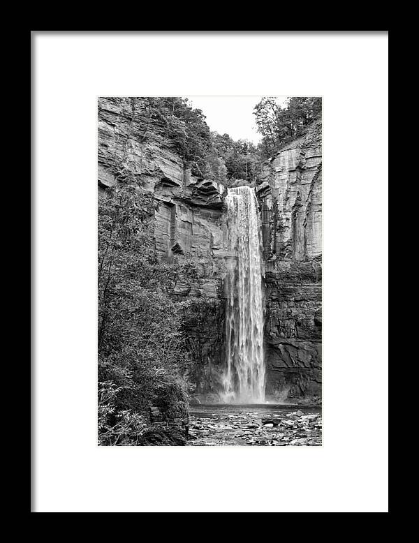 Ithaca Framed Print featuring the photograph The Falls from the Trail Bridge by Monroe Payne