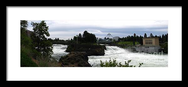 Art For The Wall...patzer Photography Framed Print featuring the photograph The Falls by Greg Patzer