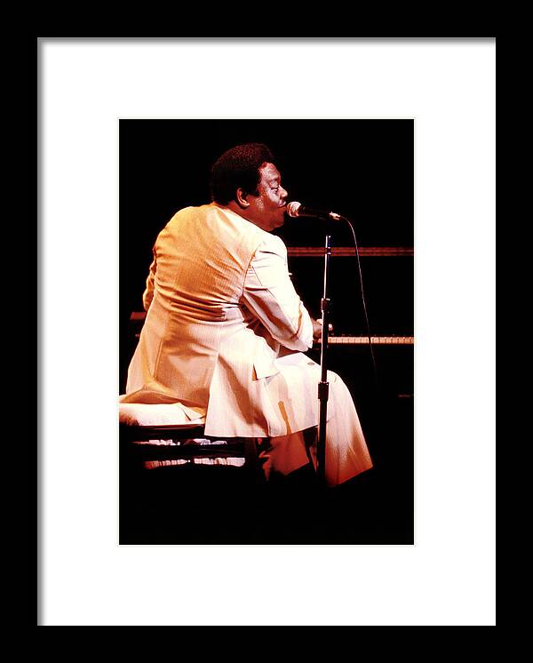 fats Domino Framed Print featuring the photograph The Fat Man by Mike Flynn