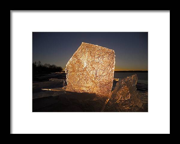 Canada Framed Print featuring the photograph The First Ice ... by Juergen Weiss