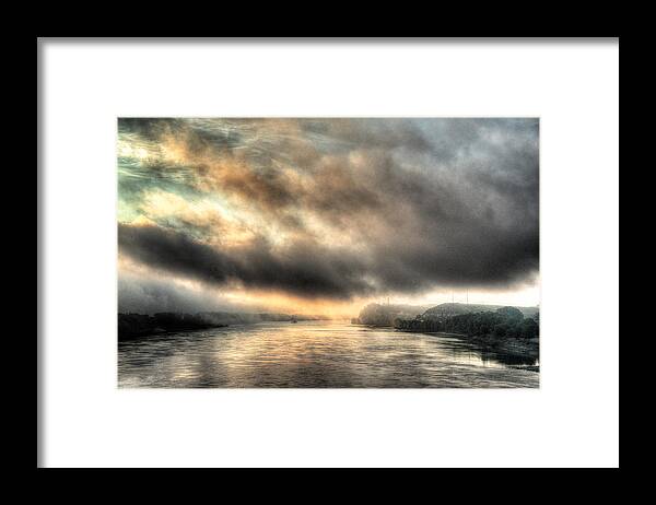 The Fog Whispered To The Dawn Framed Print featuring the photograph The Fog Whispered to the Dawn by William Fields