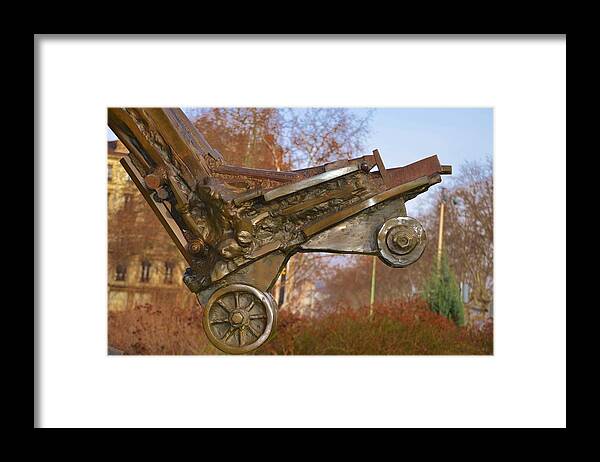 Roller Framed Print featuring the photograph The foot of The Man of the Liberty by Dany Lison
