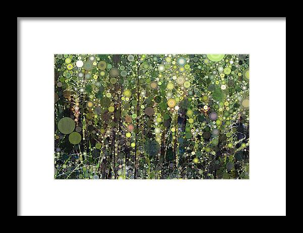 Digital Framed Print featuring the digital art The Forest by Linda Bailey