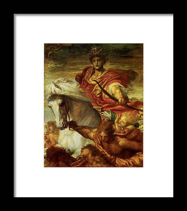 George Frededrick Watts Framed Print featuring the painting The Four Horsemen of the Apocalypse by George Frederick Watts