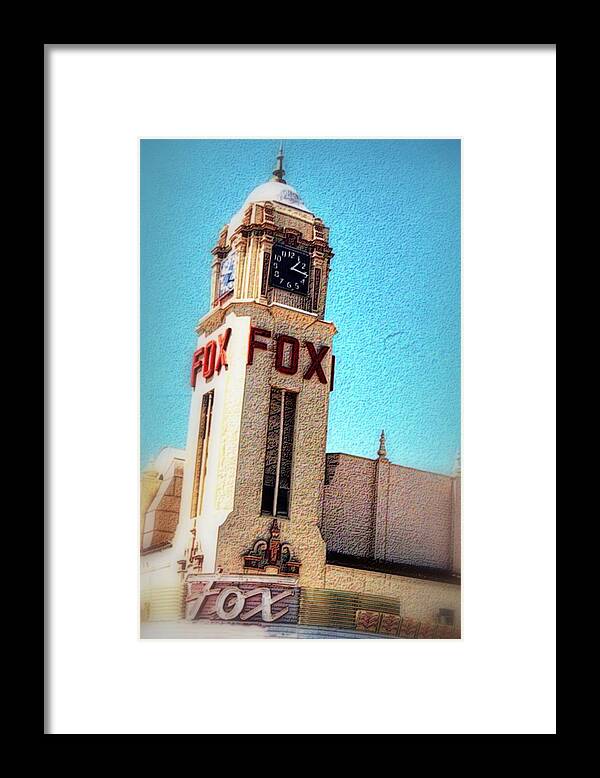 The Fox Framed Print featuring the photograph The Fox by Nadalyn Larsen