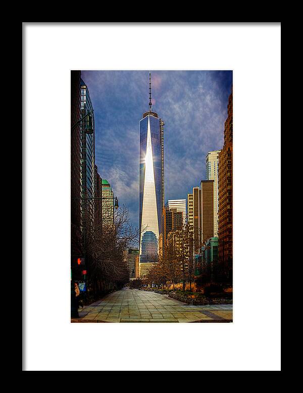 Freedom Framed Print featuring the photograph America's Skyscraper by Chris Lord