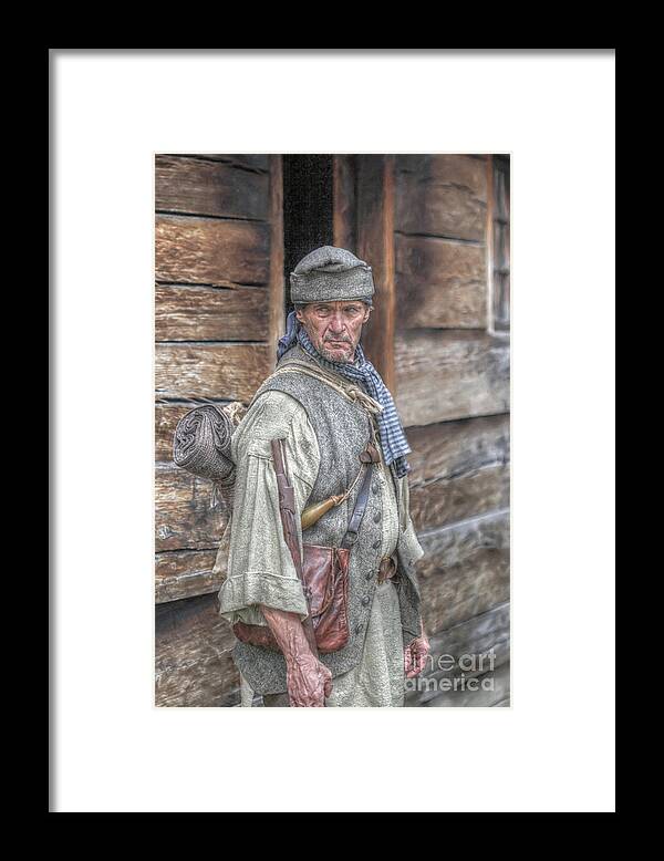 Seven Years War Framed Print featuring the digital art The Frontiersman by Randy Steele