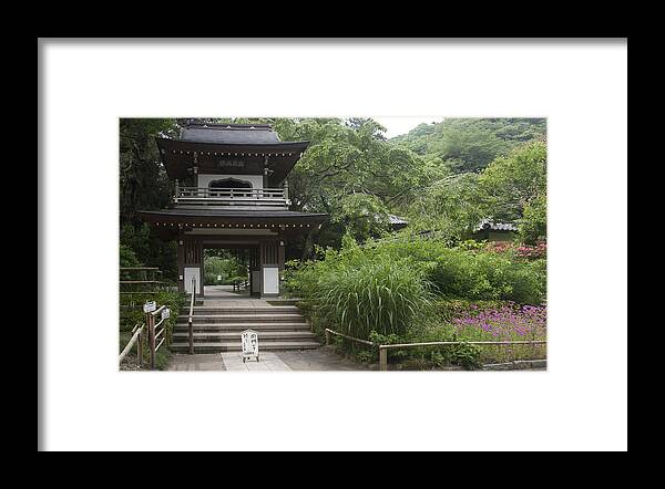 Japan Framed Print featuring the photograph The gate to by Masami Iida