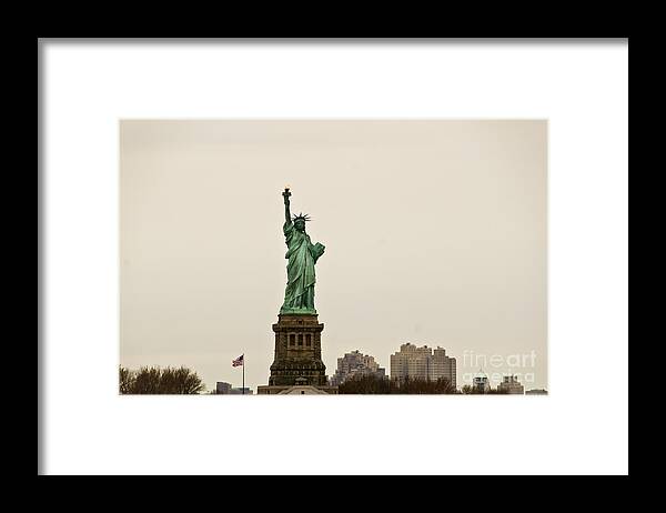 Statue Of Liberty In New York Framed Print featuring the photograph The gift by Elena Perelman