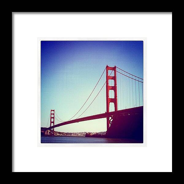 Sf Framed Print featuring the photograph The Golden Gate by J M M