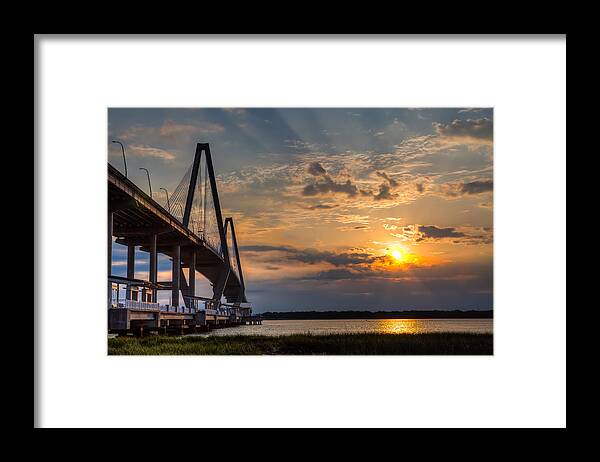 Charleston Framed Print featuring the photograph The Golden Hour by Walt Baker
