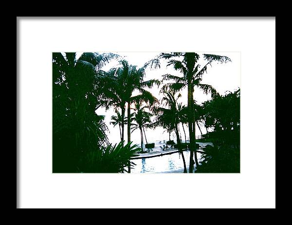 Palm Trees Framed Print featuring the photograph The Good Life by Suzanne Berthier
