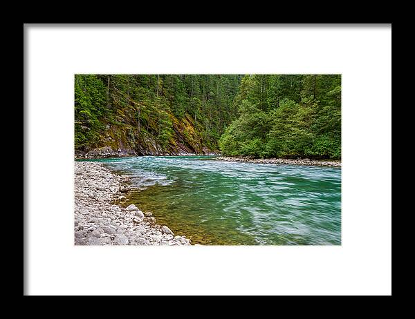 River Framed Print featuring the photograph The Gorge River Flow by Ken Stanback