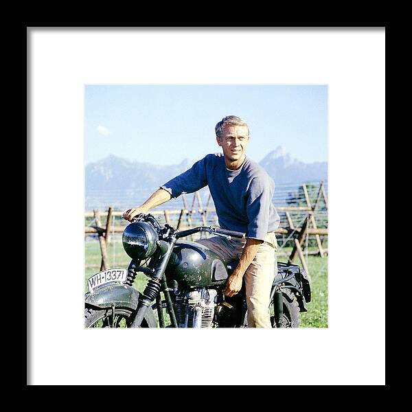 Steve Mcqueen Framed Print featuring the digital art The Great Escape by Georgia Fowler