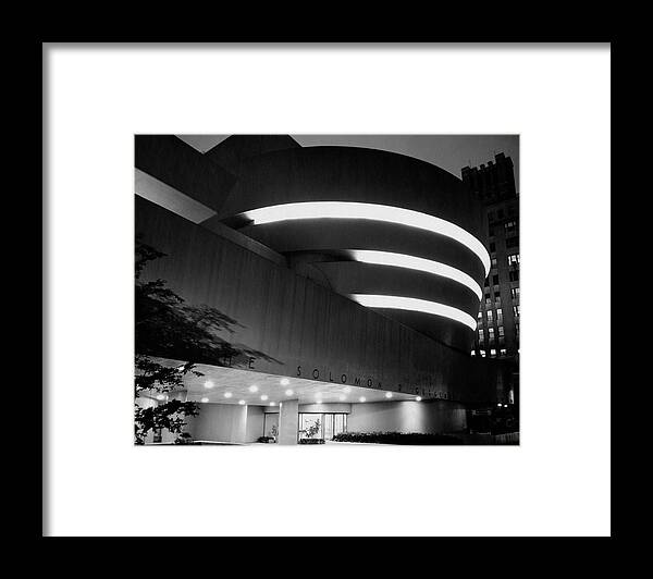 Solomon R. Guggenheim Museum Framed Print featuring the photograph The Guggenheim Museum In New York City by Eveyln Hofer