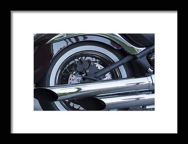 Harley Framed Print featuring the photograph The Harley- is there really anything else by Renee Anderson
