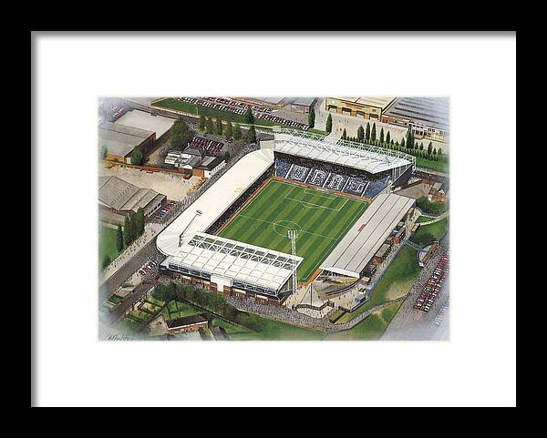 Art Framed Print featuring the painting The Hawthorns - W.B.A. by Kevin Fletcher