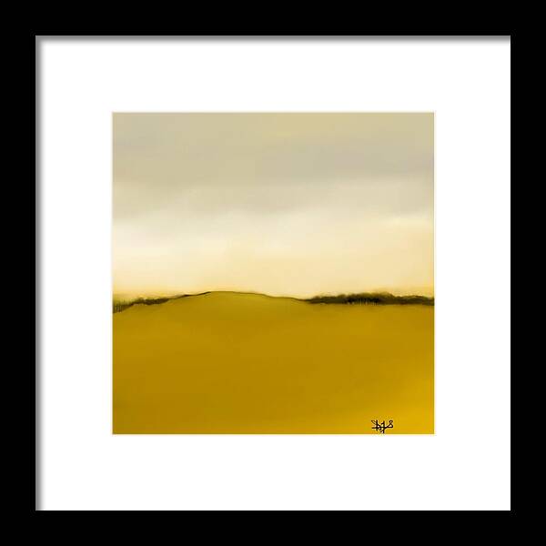 Fineartamerica.com Framed Print featuring the painting The Hill  A 1 by Diane Strain