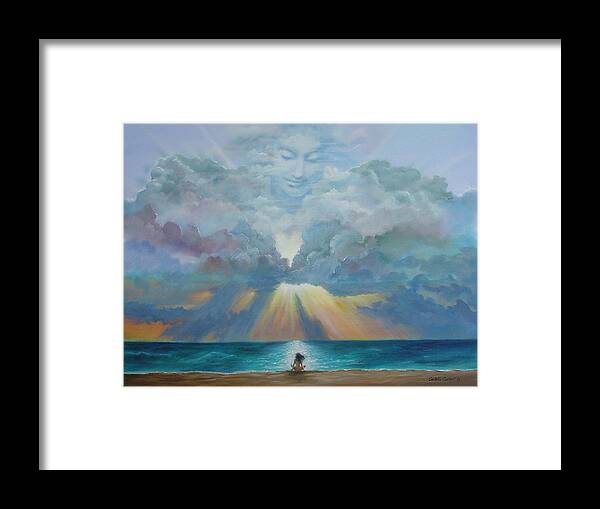 Landscape Framed Print featuring the painting The I Am Presence by JoAnne Castelli-Castor