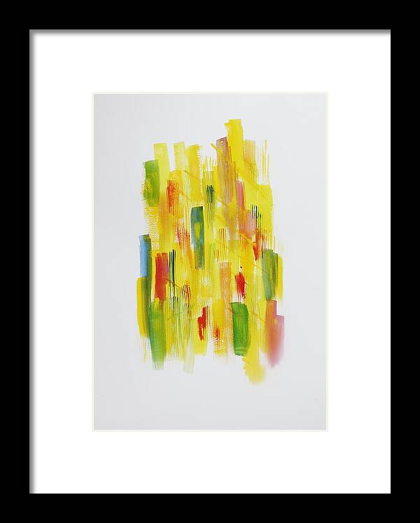 Abstract Framed Print featuring the painting The Imprisonment of Hope by Tom Atkins