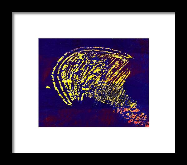 Abstract Framed Print featuring the mixed media The Intellect by Luz Elena Aponte