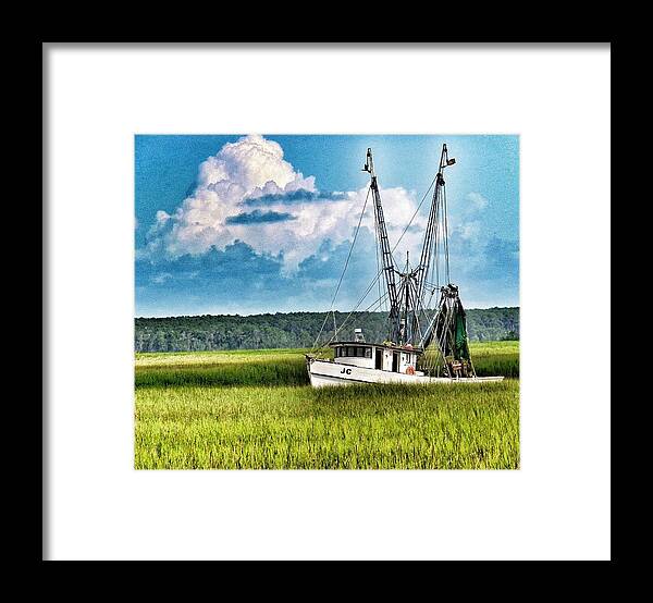 St Helena Island Framed Print featuring the photograph The JC Coming Home by Patricia Greer